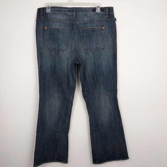 Rock Republic Kasandra Jeans Plus 18W Bootcut Distressed Medium Wash Blue Denim. - Picture 3 of 12